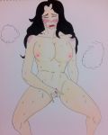  big_breasts black_eyebrows black_hair blush breasts eyes_closed female female_masturbation female_only masturbation nipples orgasm original pink_nipples pink_pussy pussy sam satisfaction sexy sexy_breasts sexy_female sexy_legs sweat vagina whire_skin 