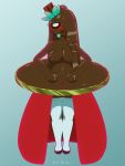  2019 absurd_res anthro breasts candy chocolate digital_media_(artwork) female food hi_res humanoid looking_at_viewer nipples not_furry nude open_mouth presenting pussy simple_background solo tongue znhc 