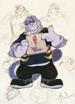  barazoku board_game clothing felid hi_res hoodie justin male mammal pantherine piti_yindee sketch tiger 