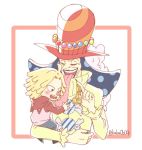  2boys age_difference brothers charlotte_mont-d&#039;or charlotte_perospero multiple_boys one_piece siblings smile 
