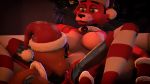  3d_(artwork) absurd_res animatronic anthro big_breasts breasts canid canine christmas clothed clothing crossgender digital_media_(artwork) duo female female/female five_nights_at_freddy&#039;s five_nights_at_freddy&#039;s_2 fox foxy_(fnaf) gold97fox hair hat hi_res holidays leggings legwear machine mammal nipples nude oral pussy robot santa_hat sex source_filmmaker stockings thigh_highs tongue toy_freddy_(fnaf) vaginal video_games 