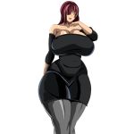  absurdres ass breasts curvy highres huge_ass huge_breasts long_breasts plump red_hair sagging_breasts thick yellow_eyes 