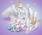  2019 absurd_res animal_genitalia animal_penis anthro breasts cum cum_between_breasts cum_on_face cutie_mark duo equid equine equine_penis eyes_closed feathered_wings feathers female friendship_is_magic hair hi_res horn long_hair male male/female mammal multicolored_hair my_little_pony nauth nude penis princess_celestia_(mlp) sex titfuck white_feathers winged_unicorn wings 