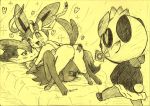  &lt;3 &lt;3_eyes all_fours ambiguous_gender anus ass_up being_watched blush braixen butt condom eager eeveelution female feral fluffy fluffy_tail fullfolka happy hi_res inviting markings monochrome nintendo nude pancham pok&eacute;mon pok&eacute;mon_(species) pussy ribbons sketch snout socks_(marking) spread_legs spreading sylveon video_games 