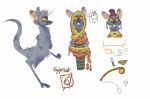  2019 cartoonmeat clothing colorful digitigrade eggbread fur hat male model_sheet yellow_eyes yinglet 