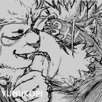 animated blindfold canid canine canis drooling erection eyewear felid fondling horkeukamui kissing lion male male/male mammal monocle muscular muscular_male pantherine penis precum saliva snow_(tas) submissive_male tokyo_afterschool_summoners video_games wolf yunukopi 