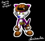  belt binbowie boots cheek_tuft clothed clothing cowboy_hat fangs footwear fur gloves gun hat jerboa male mammal multicolored_fur mustela mustelid musteline nack_the_weasel purple_fur ranged_weapon rodent simple_background smile solo sonic_(series) tuft two_tone_fur utility_belt weapon white_fur yellow_eyes 