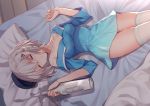  bisonbison short_hair sleeping yukikaze_(zhanjian_shaonu) zhanjian_shaonu 