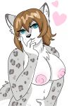  ashwolves5 felid female flirting hi_res leopard mammal nude pantherine snow solo 