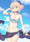  100percent bikini cleavage fate/grand_order sakura_saber swimsuits 