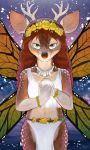  cervid clothing fairy female hi_res jonas loincloth mammal solo tribal willow_(jonas) 