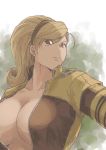  1girl blonde_hair breasts cleavage king_of_fighters large_breasts lien_neville snk tagme 