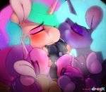 2019 absurd_res animal_genitalia animal_penis blush digital_media_(artwork) dragk equid equine_penis eyes_closed feral friendship_is_magic group group_sex hi_res horn licking male mammal my_little_pony open_mouth oral penis princess_cadance_(mlp) princess_celestia_(mlp) princess_luna_(mlp) saliva sex sibling sisters tongue tongue_out twilight_sparkle_(mlp) unicorn 