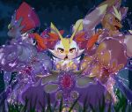  3girls animal_ears anus blush braixen breasts creatures_(company) enryo forest from_behind full_body furry game_freak gen_4_pokemon gen_6_pokemon grass highres lopunny medium_breasts multiple_girls nature night nintendo nipples no_humans open_mouth outdoors pokemon pokemon_(creature) pussy rape red_eyes saliva sex slime soles spread_anus spread_legs spread_pussy tail weavile yellow_eyes 