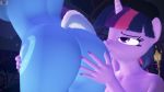  2019 3d_(artwork) anthro anthrofied butt digital_media_(artwork) duo equid equine female friendship_is_magic horn horse kissing loveslove mammal my_little_pony nude pony trixie_(mlp) twilight_sparkle_(mlp) unicorn 