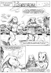  2002 anthro breasts casual_nudity comic dialogue duo english_text female fur hair lagomorph male mammal naturally_censored navel newspaper nipple_tuft rabbit scale_(artist) text tuft whiskers 