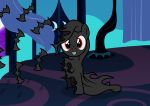  2019 badumsquish cape chiropteran clothing equid equine female hi_res horse living_clothing mammal my_little_pony pony red_eyes solo standing 