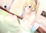  bath bathtub blonde_hair blue_eyes blush kaguya-sama_wa_kokurasetai_~tensai-tachi_no_renai_zunousen~ nari_(narikashi) nude ponytail tagme_(character) 