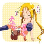  1girl blonde_hair flat_chest hagimura_suzu nipples nude pussy seitokai_yakuindomo sex suniko yellow_eyes 