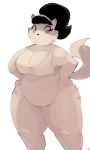  anthro black_hair breasts cleavage clothed clothing domestic_cat felid feline felis female hair hairband hi_res looking_at_viewer mammal mature_female mrs._katswell nickelodeon overweight overweight_female shamelesss solo t.u.f.f._puppy thick_thighs wide_hips 