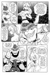  blonde_hair bowser bowsette comic dress earrings fangs highres horns jewelry mario_(series) monochrome nintendo super_mario_bros. tail tony_kuusisto 