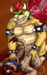  bowser cum hi_res hiena hyaenid laught male male/male mammal mario_bros nintendo pene penetraci&oacute;n penetration penis sex spotted_hyena video_games 