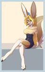  2019 anthro big_breasts breasts canid canine clothed clothing digital_media_(artwork) female fennec fox hi_res mammal moonway open_mouth simple_background smile solo 