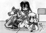  asui_tsuyu feet female human mammal my_hero_academia ochaco_uraraka soles tickling water-shadow 