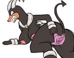  angry anthro breasts female gaping gaping_pussy houndoom nintendo nipples pok&#233;mon pok&#233;morph pokemon pussy solo spread_pussy spreading stretching video_games 