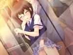  blush chikan closed_eye fingering game_cg glasses molestation multiple_girls pantyhose pussy_juice source_request tagme wet yuri 