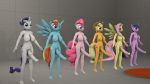  3d_(artwork) anthro applejack_(mlp) breasts dickgirl digital_media_(artwork) equid equine fluttershy_(mlp) fox_whisper85 friendship_is_magic group horse intersex mammal my_little_pony nude penis pinkie_pie_(mlp) rainbow_dash_(mlp) rarity_(mlp) twilight_sparkle_(mlp) 