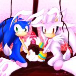 2011 blush bow_tie clothing easter easter_egg eulipotyphlan footwear gloves green_eyes hedgehog holidays male mammal necktie shilumi silver_the_hedgehog sonic_(series) sonic_the_hedgehog yellow_eyes 