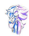  2011 anthro anthro_on_anthro blush cum duo eulipotyphlan handjob hedgehog male male/male mammal penis restricted_palette sex shadow_the_hedgehog shilumi sonic_(series) sonic_the_hedgehog 