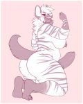  animal_genitalia animal_penis anthro balls breasts butt canine_penis dickgirl erection hyaenid intersex kneeling knot mammal mr.pink nipple_piercing nipples open_mouth overweight overweight_dickgirl overweight_intersex penis piercing smile solo striped_hyena thick_thighs 