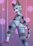  2019 animal_crossing anthro anthrofied big_breasts big_butt breasts butt clothed clothing domestic_cat drxsmokey eyelashes felid feline felis female lolly_(animal_crossing) looking_at_viewer looking_back mammal nintendo nipple_outline open_mouth panties pussy pussy_peek pussy_slip smile solo tabby_cat underwear undressing video_games 