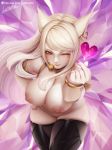  ahri animal_ears league_of_legends letdie1414 wet 