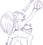  anal anthro balls butt damian5320 duo hat hi_res male male/male mammal penis procyonid raccoon sex sketch sly_cooper sly_cooper_(series) sony tennessee_kid_cooper video_games 