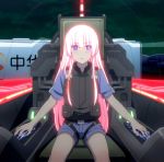  cockpit girly_air_force gripen_(girly_air_force) highres long_hair pink_hair purple_eyes screencap stitched third-party_edit 