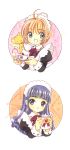  card_captor_sakura cardcaptor_sakura_illustrations_collection_3 clamp daidouji_tomoyo kinomoto_sakura 