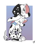  101_dalmatian_street absurd_res adamb/fluffy brother brother_and_sister canid canine canis collar dalmatian digital_media_(artwork) dolly_(101_dalmatians) domestic_dog duo dylan_(101_dalmatians) eyes_closed female feral hi_res hug male mammal sibling simple_background sister spots 