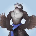  anthro avian balls beak bird clothing feathers flaccid foreskin hi_res humanoid_penis kaenth_(char) kaenth_(fynath) loincloth loincloth_aside male mostly_nude nintendo oliver.lutro penis rito the_legend_of_zelda uncut video_games 