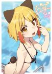  animal_ears bikini cleavage cloba swimsuits tail 