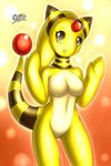  ampharos anthro breasts female mn_xenx mnxenx001 nintendo pok&#233;mon pok&#233;morph pokemon solo video_games 
