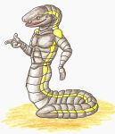  2009 5_fingers amphibian anthro asian_caecilian athletic caecilian colored_pencil_(artwork) flesh_whiskers full-length_portrait grey_body hockeyraven humanoid_hands male markings navel no_sclera nude open_mouth open_smile pecs pointing portrait segmented serpentine simple_background smile snout solo traditional_media_(artwork) two_tone_body uniped white_background yellow-striped_caecilian yellow_body yellow_eyes yellow_markings 