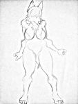  2019 absurd_res athletic athletic_female big_breasts breasts chest_tuft dreamcreatures female fur hair harpseal hi_res hyaenid long_hair looking_away mammal maxwell_maxim muscular muscular_female small_(disambiguation) spotted_hyena standing thick_thighs tuft wide_jips 