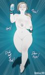  breasts highres large_breasts nude revtilian running wii_fit_trainer 
