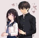  chitanda_eru hyouka mery oreki_houtarou seifuku 