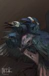  2019 ambiguous_gender avian beak bird digital_media_(artwork) feathered_wings feathers feral hi_res tatiilange wings 
