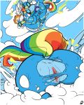  absurd_res anus bbsartboutique butt equid equine female feral friendship_is_magic group hi_res male male/female mammal my_little_pony pterippus pussy rainbow_dash_(mlp) wonderbolts_(mlp) 