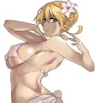  artoria_pendragon_(lancer) bikini erect_nipples fate/grand_order kisaragi_(legobionicle23) swimsuits underboob 